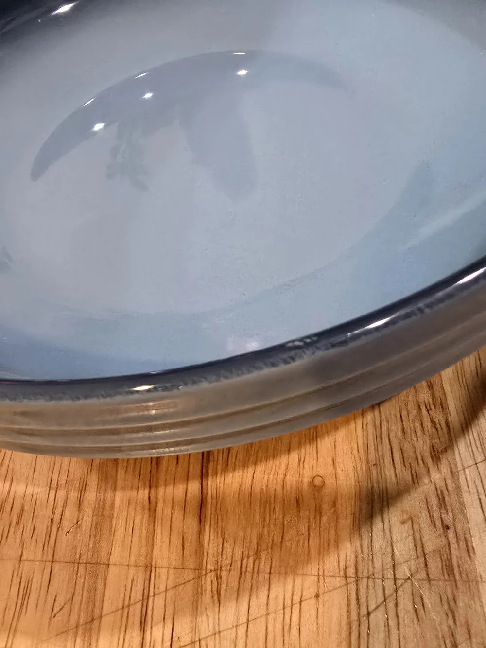 Le Creuset Blue Glazed Ceramic Serving Bowl